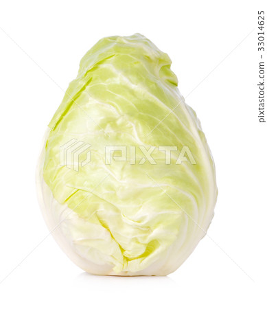 Fresh cabbage in heart shape isolated Fresh cabbage in heart shape isolated 33014625