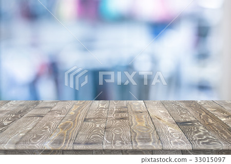 Rustic wooden table vintage style in perspective Rustic wooden table vintage style in perspective 33015097