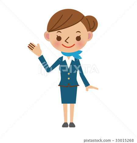 Cabin attendant to guide customers 33015268