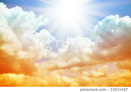 Fantastic multicolored sky 33015497
