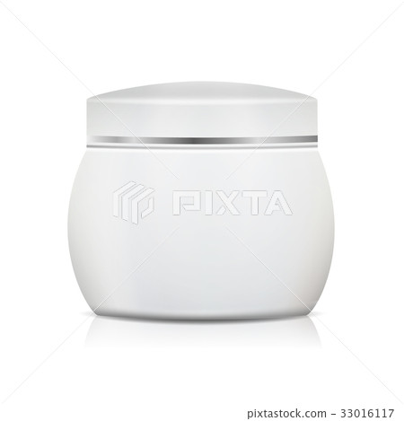 Cream Jar Blank Vector. Realistic packaging Mock Cream Jar Blank Vector. Realistic packaging Mock 33016117