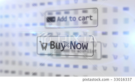 Illustration of internet shop with white screen 33016337