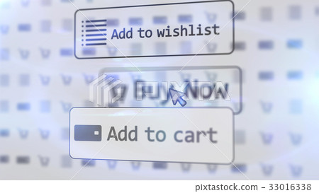 Illustration of modern internet shop with icons 33016338