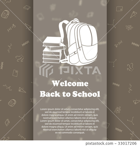 Vector design template for Back to school. - Stock Illustration ...