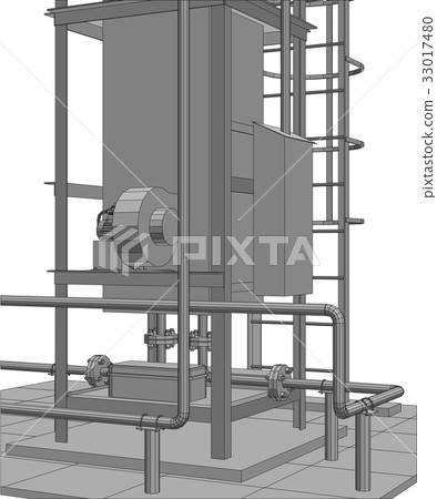Petroleum gas industrial equipment. Tracing Petroleum gas industrial equipment. Tracing 33017480