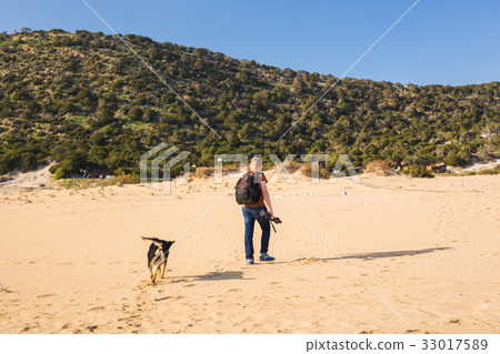 Outdoors lifestyle image of travelling man with Outdoors lifestyle image of travelling man with 33017589