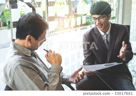 Business team meeting working with new startup Business team meeting working with new startup 33017681