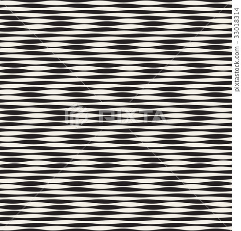 Wavy stripes vector seamless pattern. Retro wavy 33018314