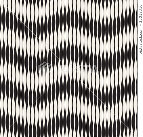 Wavy stripes vector seamless pattern. Retro wavy 33018316