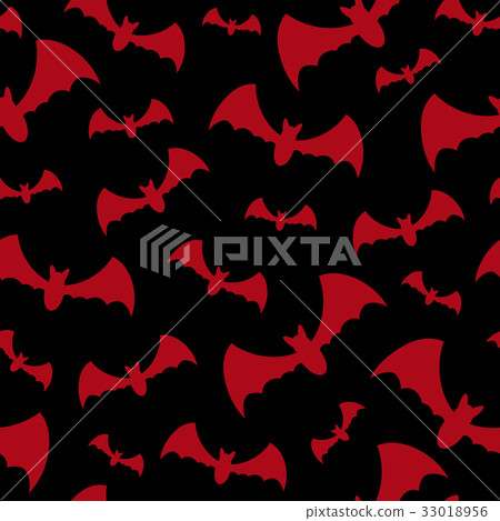 Seamless background with bats 33018956
