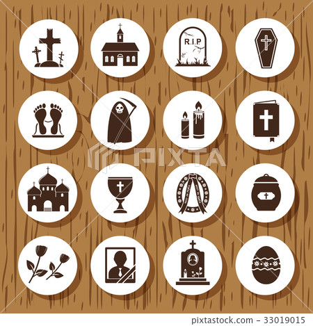 RIP icons set 33019015