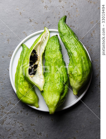 Fresh peruvian Latin American vegetable - Caigua - Fresh peruvian Latin American vegetable - Caigua - 33019494