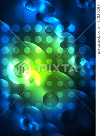 Glowing circles in the dark Glowing circles in the dark 33020298