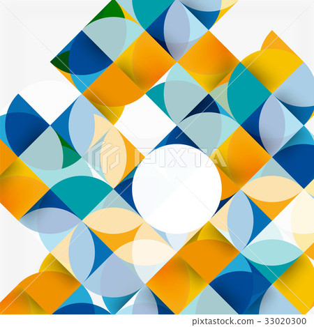 Modern geometrical abstract background circles Modern geometrical abstract background circles 33020300
