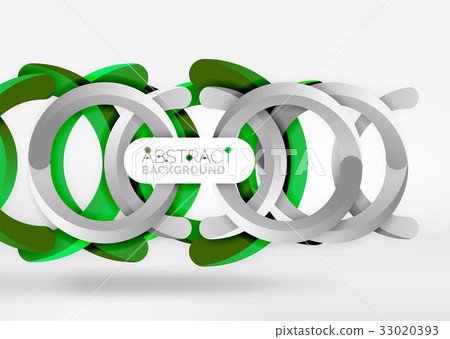 Modern 3d ring vector abstract background 33020393