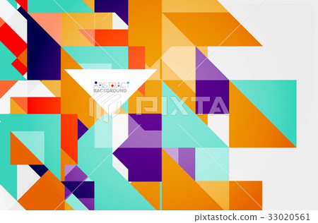 Triangle pattern design background - Stock Illustration [33020561] - PIXTA