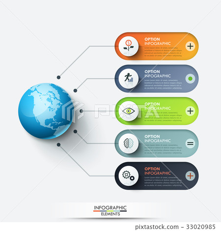 Modern infographic design template. Planet Modern infographic design template. Planet 33020985