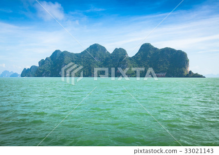 Great rocky mountain in the sea at Phuket,Thailand Great rocky mountain in the sea at Phuket,Thailand 33021143
