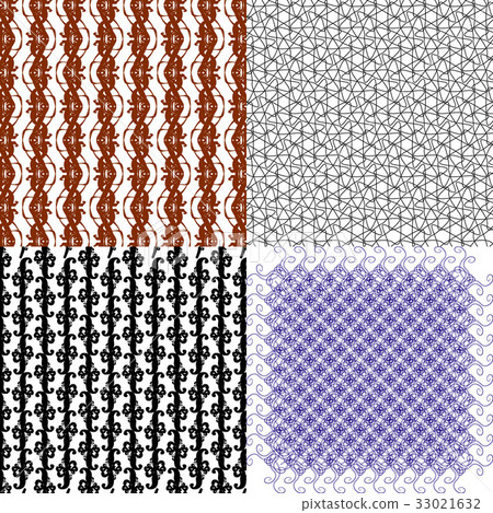 Set of geometric pattern in op art design. Vector Set of geometric pattern in op art design. Vector 33021632