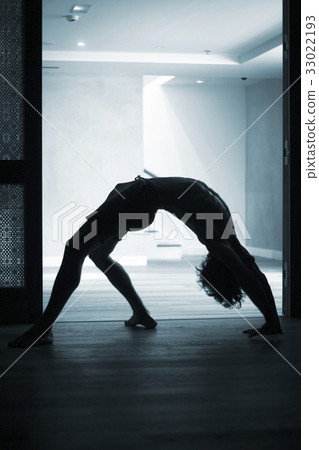Yoga teacher backbend asana 33022193
