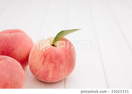 Domestic Peach Birch White Background 33025331