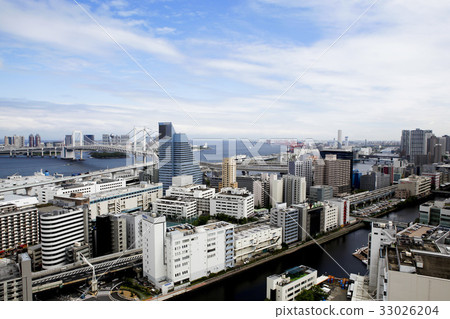 彩虹橋,Odaiba,東京,日本 彩虹橋,Odaiba,東京,日本 33026204