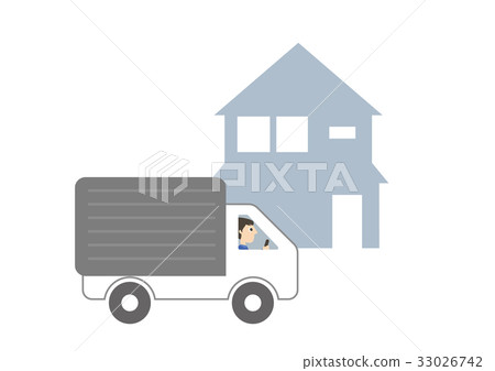 運行在住宅區的卡車 運行在住宅區的卡車 33026742