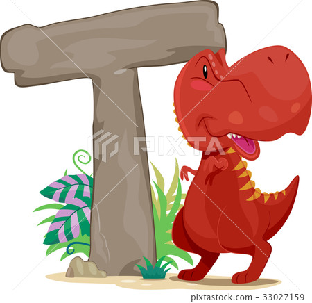 Dino Letter Tyrannosaurus Rex Dino Letter Tyrannosaurus Rex 33027159