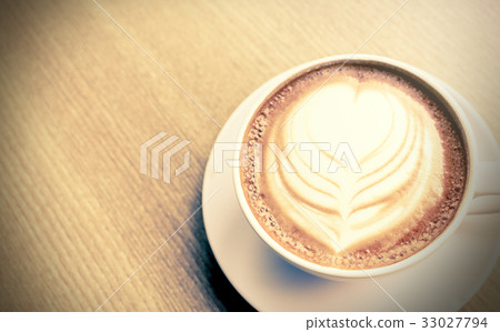 Coffee cup on table in cafe restaurant. Coffee cup on table in cafe restaurant. 33027794
