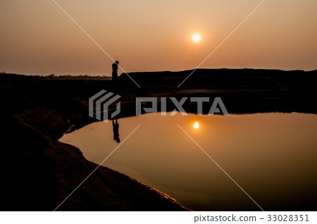 Unseen Sunset at rock holes Stone Grand Canyon 33028351