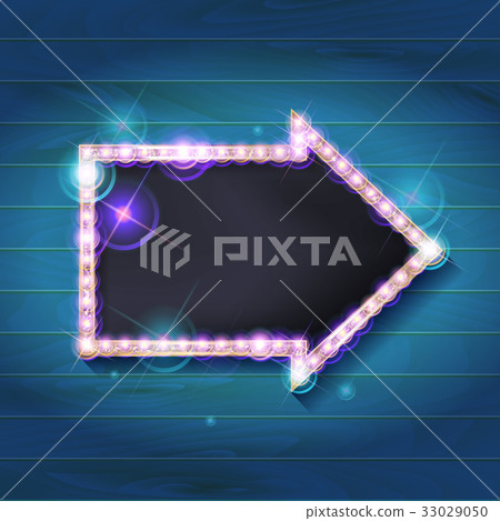 Vector marquee arrow symbol. Vector marquee arrow symbol. 33029050
