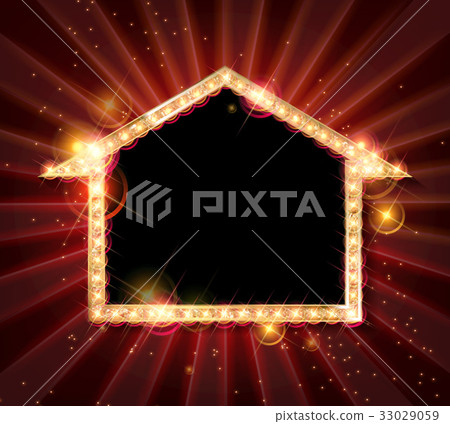 Vector marquee arrow symbol. 33029059