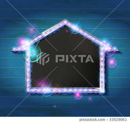 Vector marquee arrow symbol. Vector marquee arrow symbol. 33029061