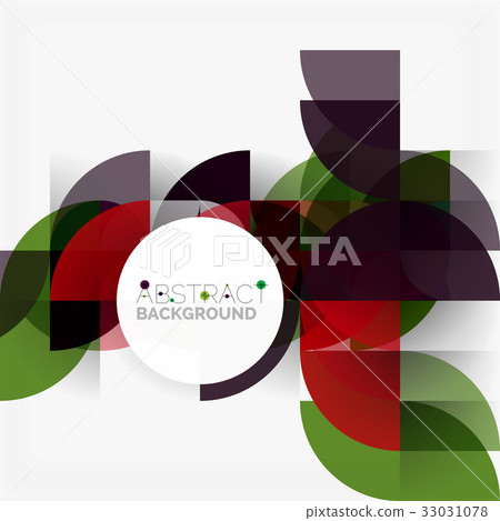 Modern geometrical abstract background circles 33031078