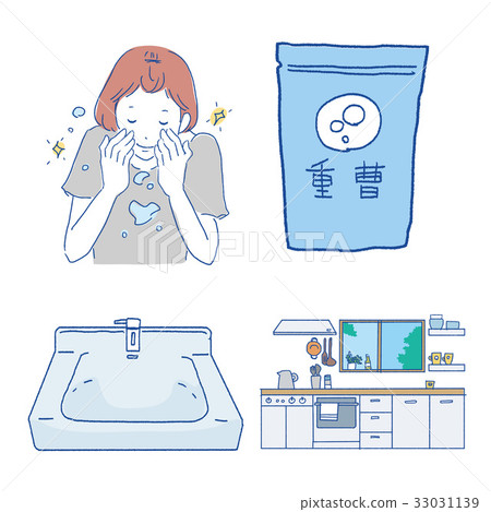 Baking soda use illustration 33031139