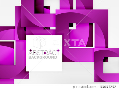 Squares geometric object in light 3d space Squares geometric object in light 3d space 33031252