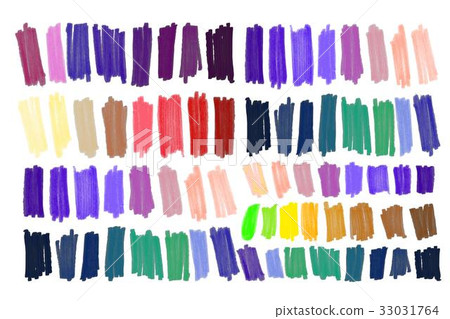 Vector marker stroke, spots bright color 33031764