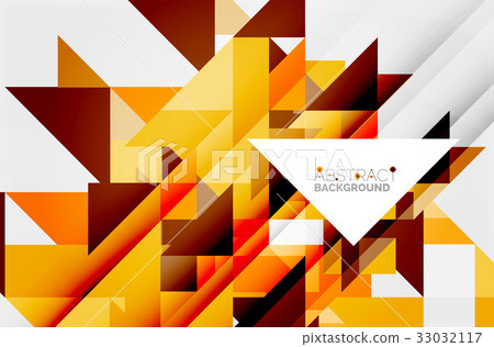 Triangle pattern design background-插圖素材 [33032117] - PIXTA圖庫