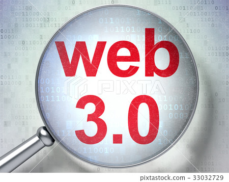 Web development concept: Web 3.0 with optical 33032729
