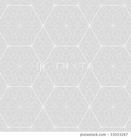 Japanese pattern background. white, grey geometric 33033267