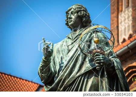 Monument of great astronomer Nicolaus Copernicus Monument of great astronomer Nicolaus Copernicus 33034103