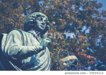 Nicolaus Copernicus statue in Torun, Poland Nicolaus Copernicus statue in Torun, Poland 33034113