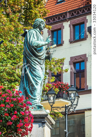 Nicolaus Copernicus statue in Torun, Poland Nicolaus Copernicus statue in Torun, Poland 33034120