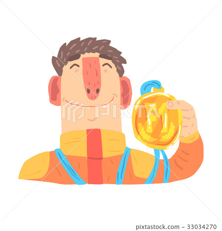 Car racing driver man in an orange uniform holding Car racing driver man in an orange uniform holding 33034270