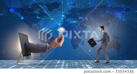 Bright idea concept with business people Bright idea concept with business people 33034388