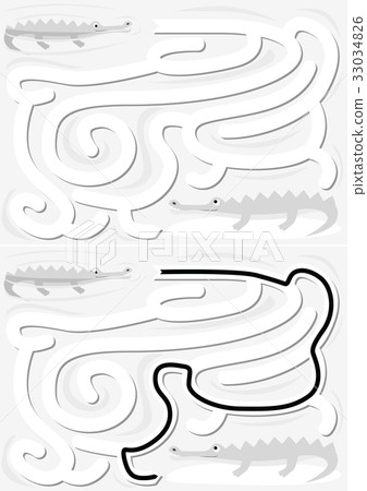 Easy alligator maze 33034826