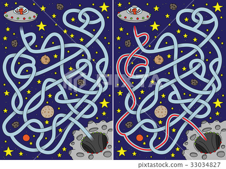 Alien maze - Stock Illustration [33034827] - PIXTA