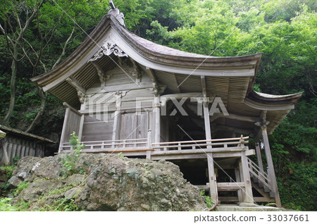 Niigata Itoigawa cultural asset Nosei Hakusan Shrine main hall built in 1512 National Important Cultural Property Designated 33037661