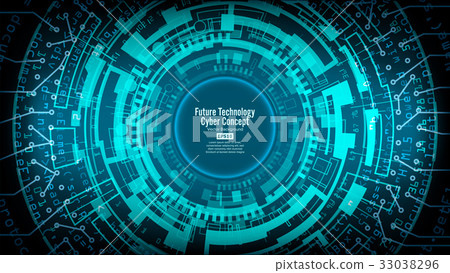 Abstract Futuristic Technological Background 33038296
