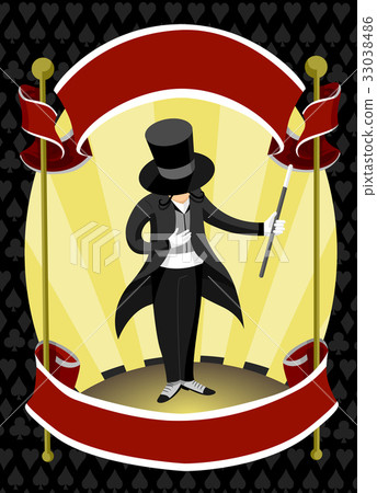 Man Magician Bow Ribbons 33038486